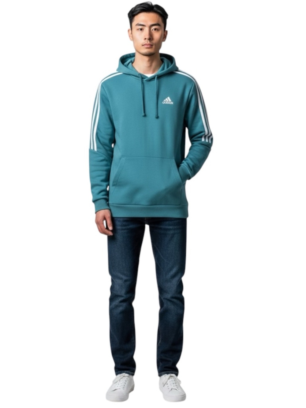 ADIDAS Teal Blue Hoodie Size Medium — NEW WITH TAG!!!! - Picture 8 of 9